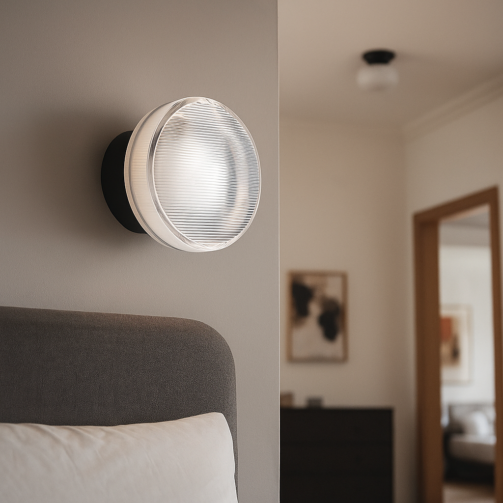 Metal Wall Lamp – Small Modern Bowl-Shaped Design