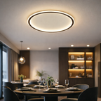 Frosted Glass Round Ceiling Lamp – Scandinavian Minimalist Soft Ambient Light