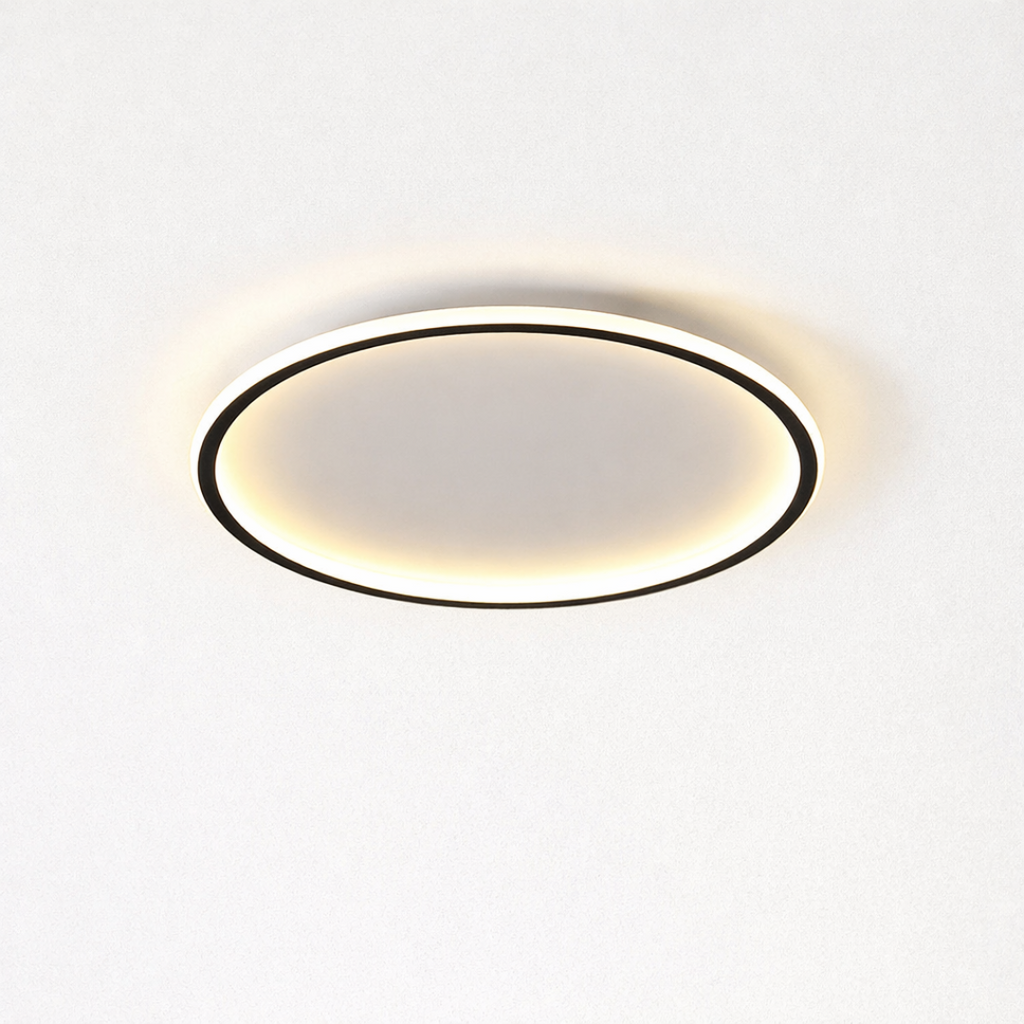 Frosted Glass Round Ceiling Lamp – Scandinavian Minimalist Soft Ambient Light
