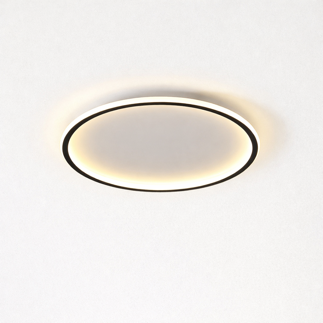 Frosted Glass Round Ceiling Lamp – Scandinavian Minimalist Soft Ambient Light