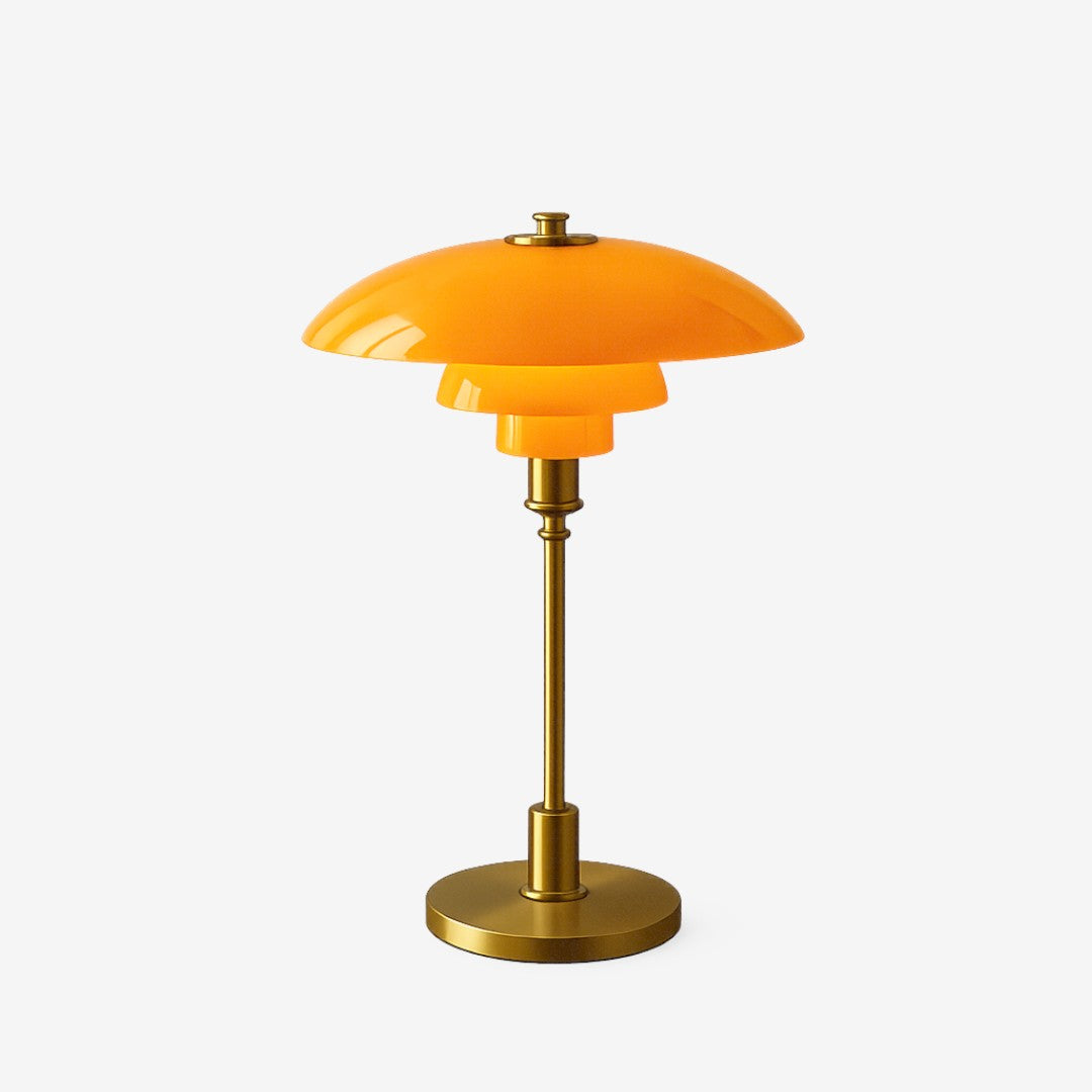 Matte Metal Table Lamp – Danish Scandinavian Sculptural Design