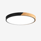 Wood Ceiling Lamp – Scandinavian Minimalist Natural Finish Design