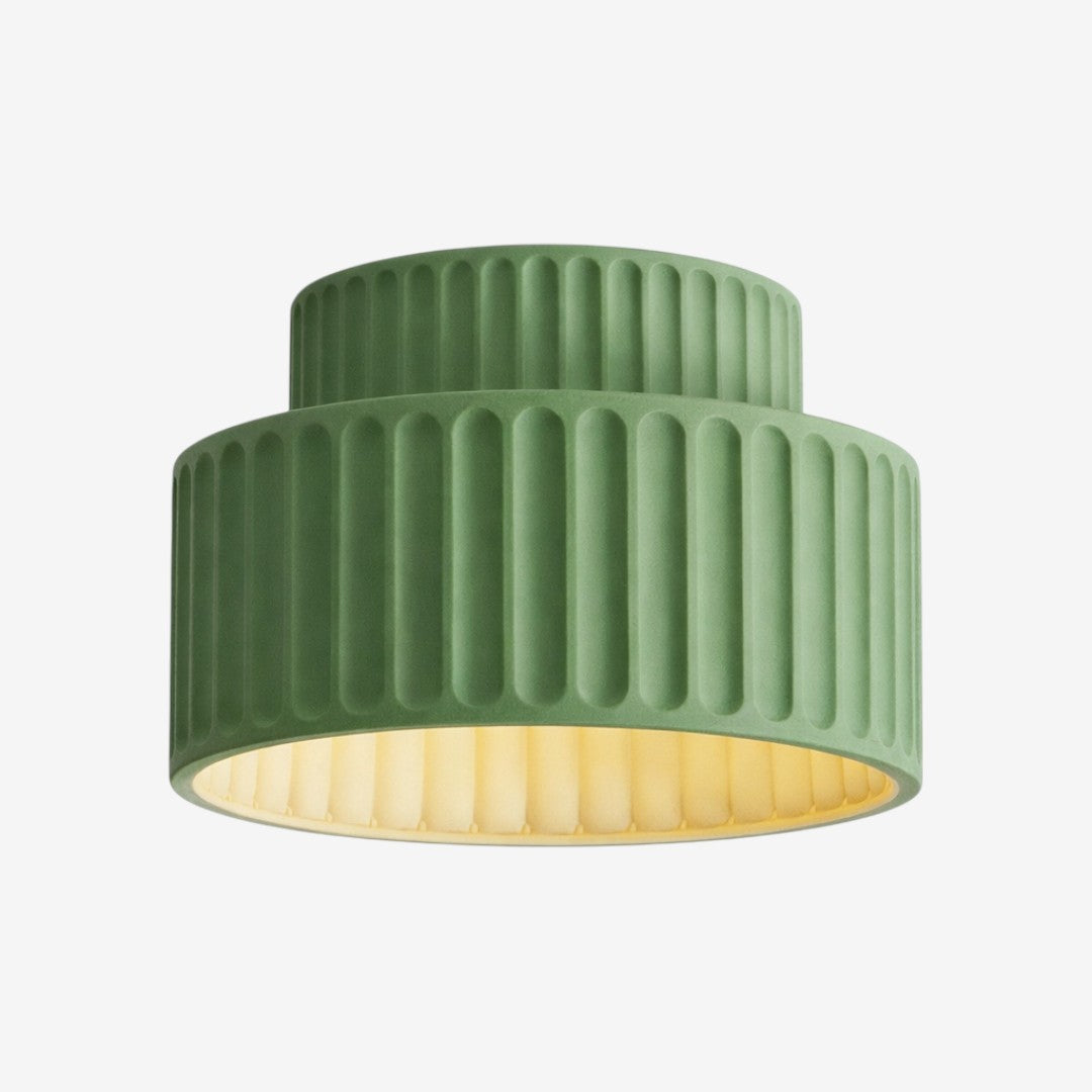 Ceramic Ceiling Lamp – Hand Finished Textured Minimalist Design