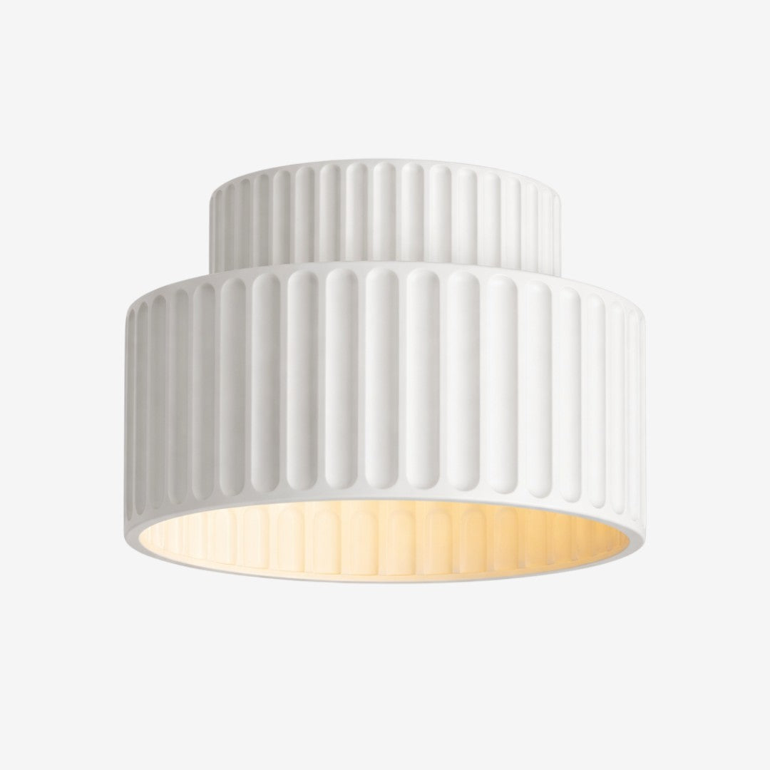 Ceramic Ceiling Lamp – Hand Finished Textured Minimalist Design