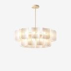 Glass Chandelier – Wabi Sabi Sculptural Layered Artistic Design