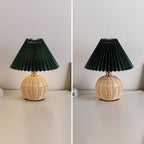 Nordic Rattan Table Lamp