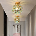 Green Glass Retro Pendant Lamp – Lismeno Vintage Style