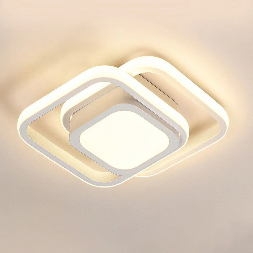 Contemporary Double Ring Ceiling Light