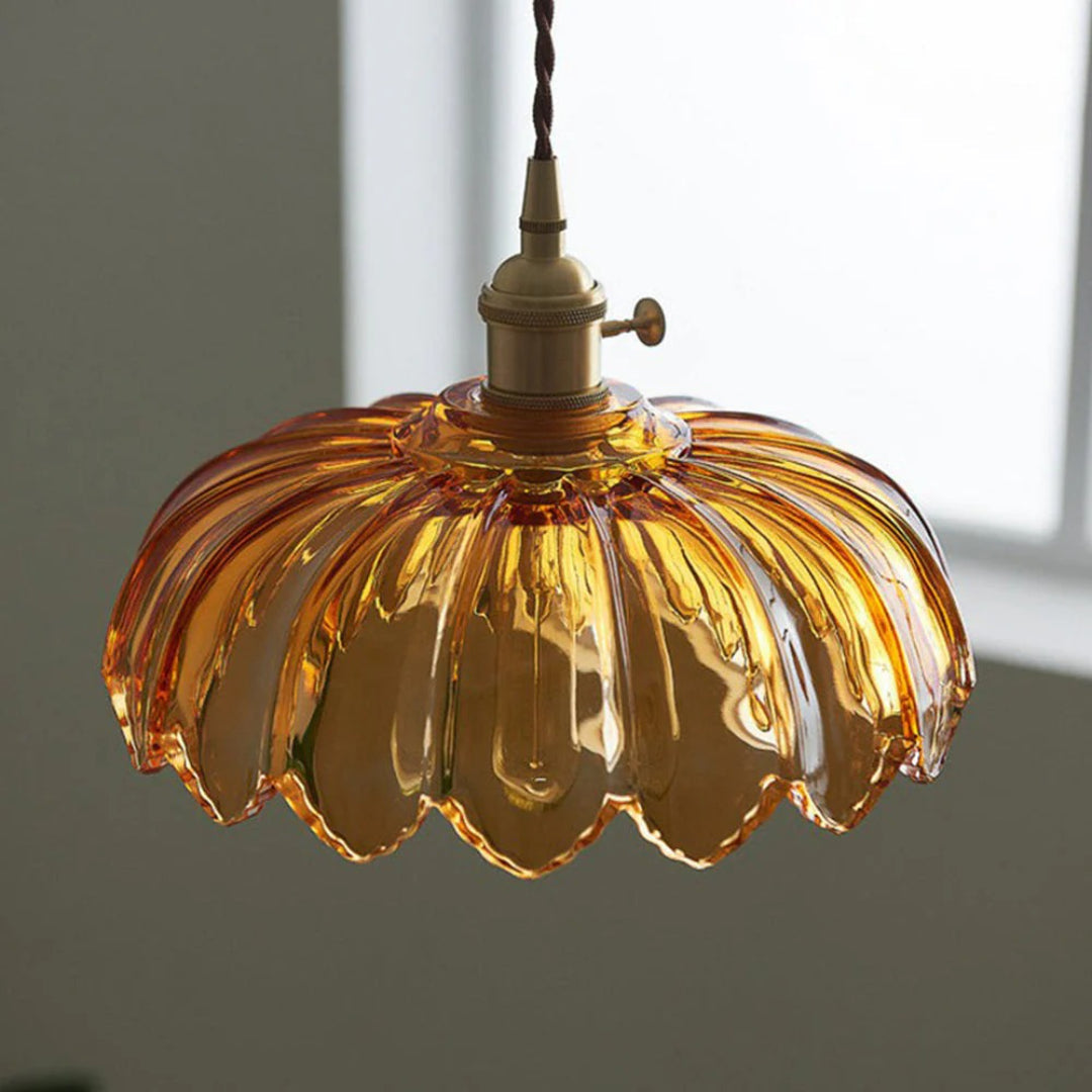 Retro Floral Pendant Light