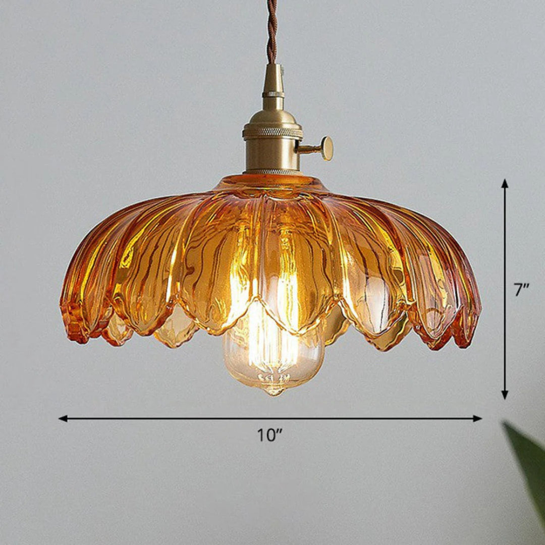 Retro Floral Pendant Light