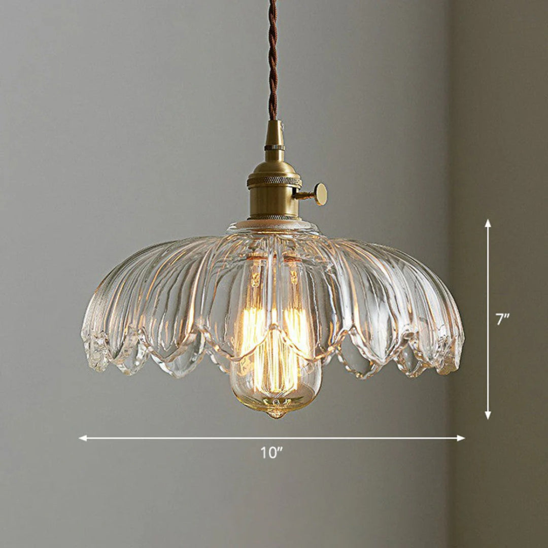 Retro Floral Pendant Light