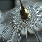 Flower Shaped Glass Pendant Lamp – Sculptural Romantic Warm Glow Design