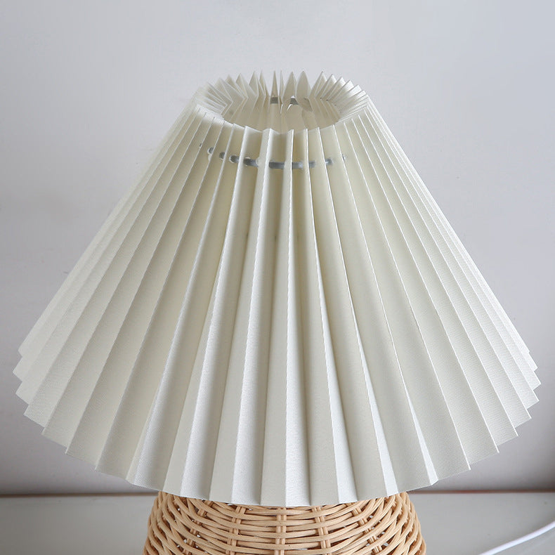 Nordic Rattan Table Lamp