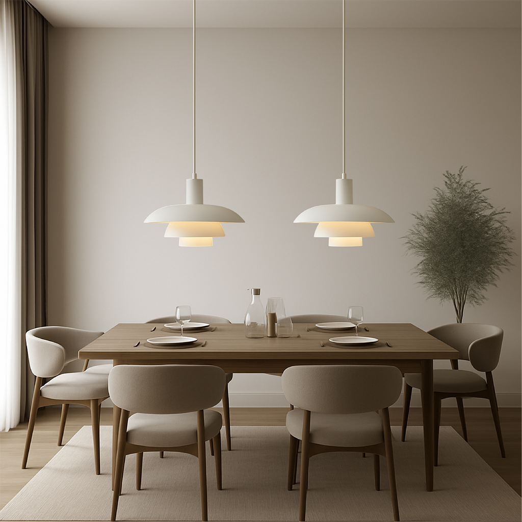 Metal LED Pendant Lamp – Danish Scandinavian Minimalist Dimmable Design