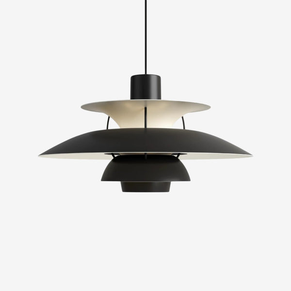 Layered Pendant Lamp – Danish Scandinavian Tiered Shade Design