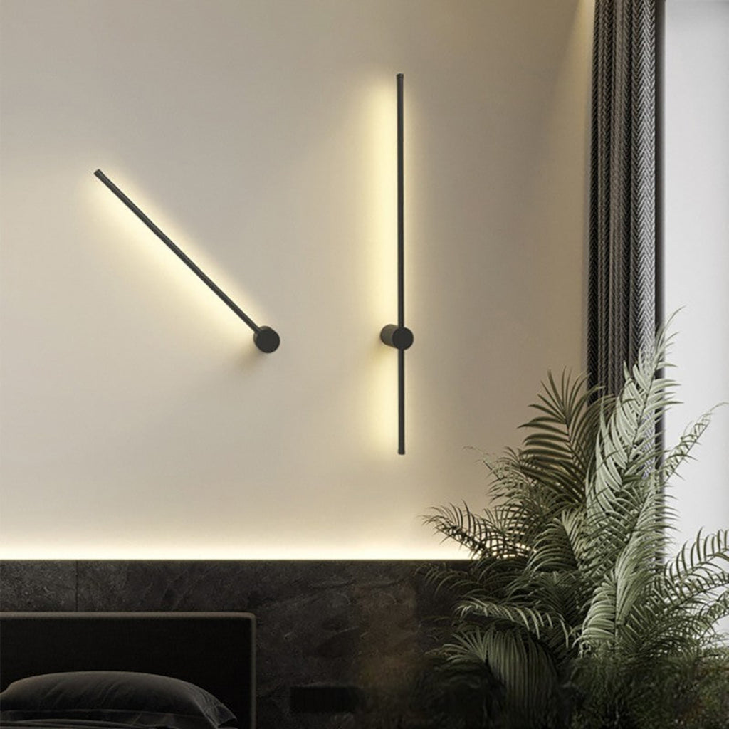Linear Wall Lamp – Slim Gold Finish Modern Architectural Design