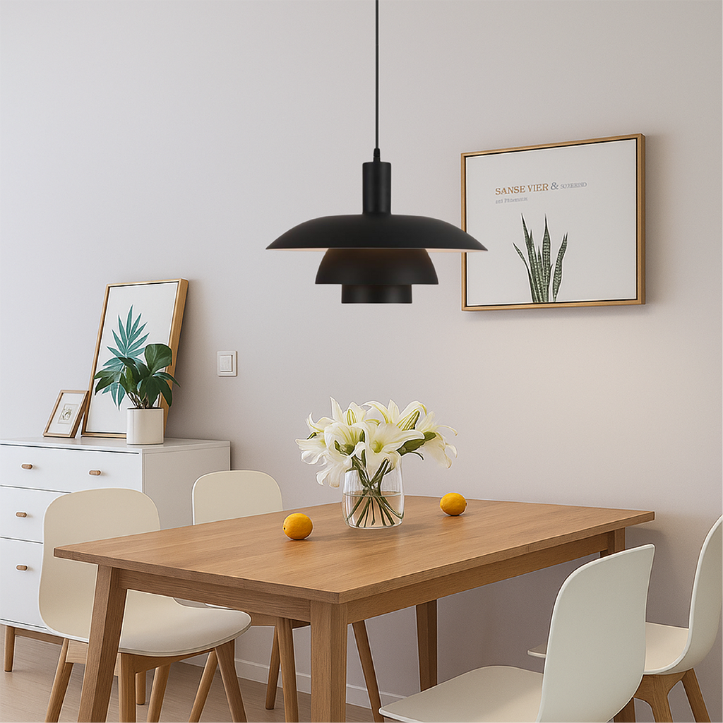 Metal LED Pendant Lamp – Danish Scandinavian Minimalist Dimmable Design