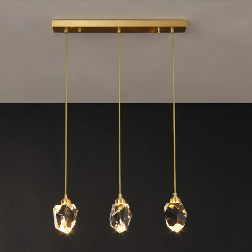 Crystal Brass Pendant Light