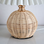 Nordic Rattan Table Lamp