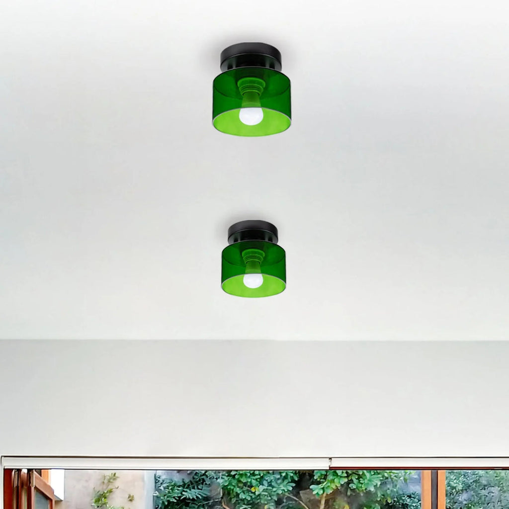 Vintage Fabric Ceiling Light