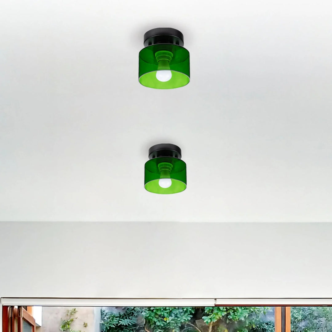 Vintage Fabric Ceiling Light