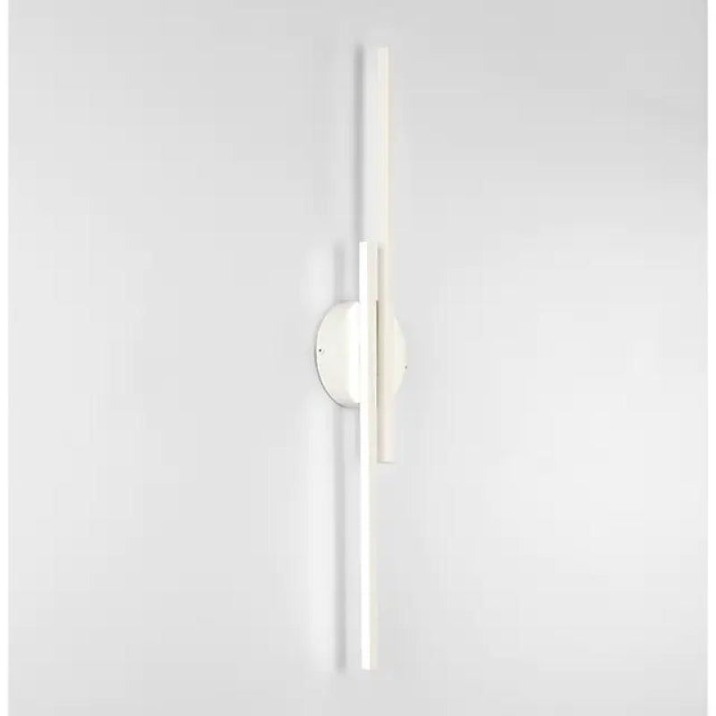 LED Wall Light Metal Twin Linear Design | Modern Minimalist Indoor Lighting | Energy-Efficient Hardwired Sconce for Living Room