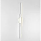 LED Wall Light Metal Twin Linear Design | Modern Minimalist Indoor Lighting | Energy-Efficient Hardwired Sconce for Living Room