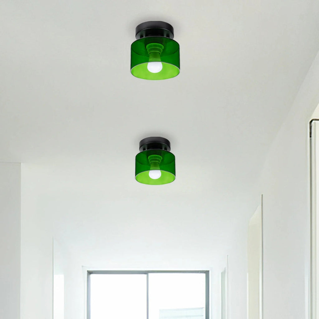 Vintage Fabric Ceiling Light