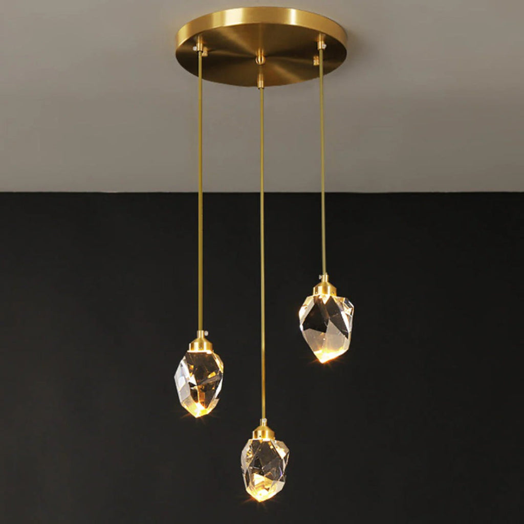 Crystal Brass Pendant Light