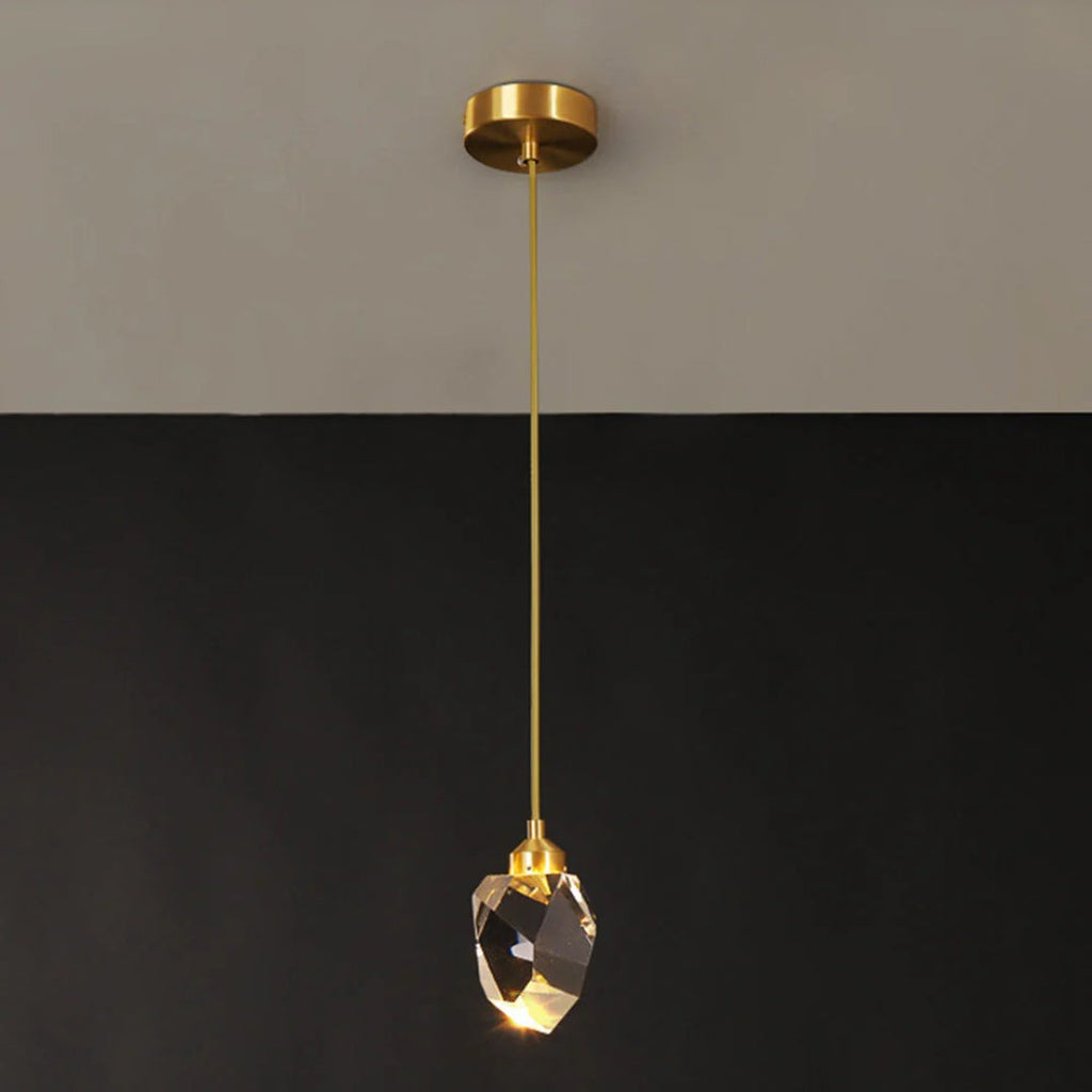 Crystal Brass Pendant Light