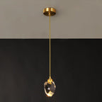 Crystal Brass Pendant Light