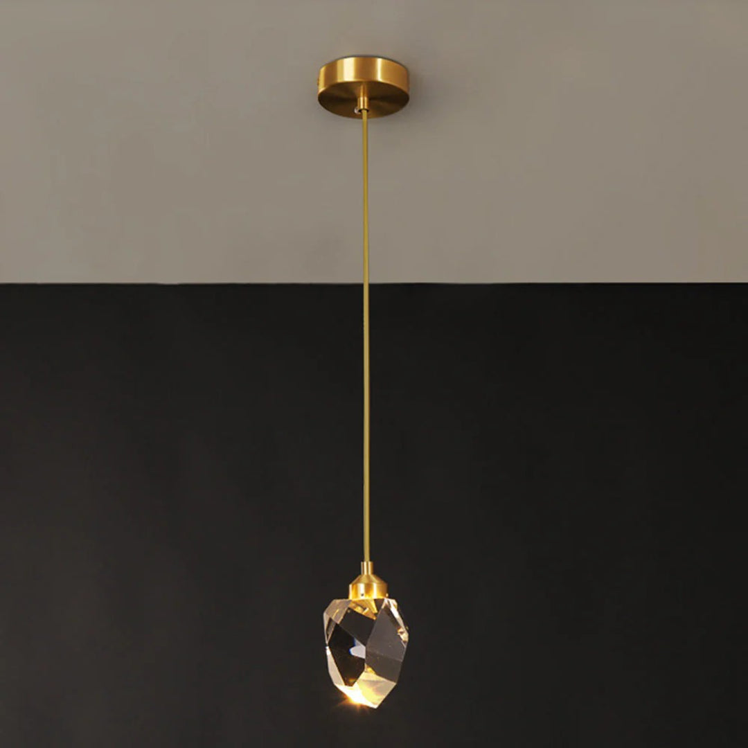 Crystal Brass Pendant Light