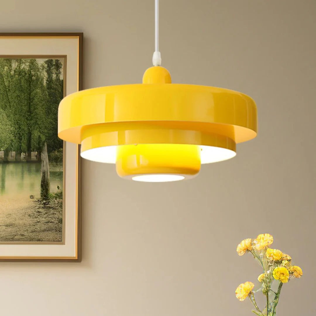 Layered Metal Pendant Light