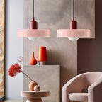 Double Glass Pendant Lamp – Retro Inspired Modern Dining Table Design