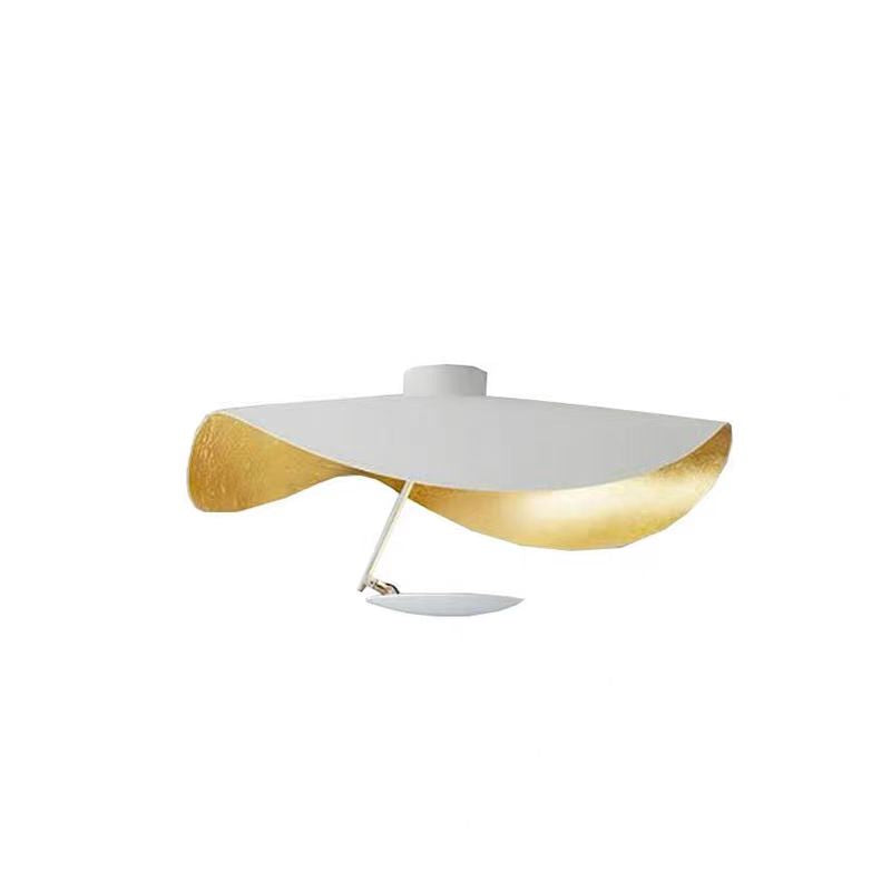 Jexie Plafonnier Feuille Moderne Noir/Or Salon Chambre à Coucher - Neutralighting