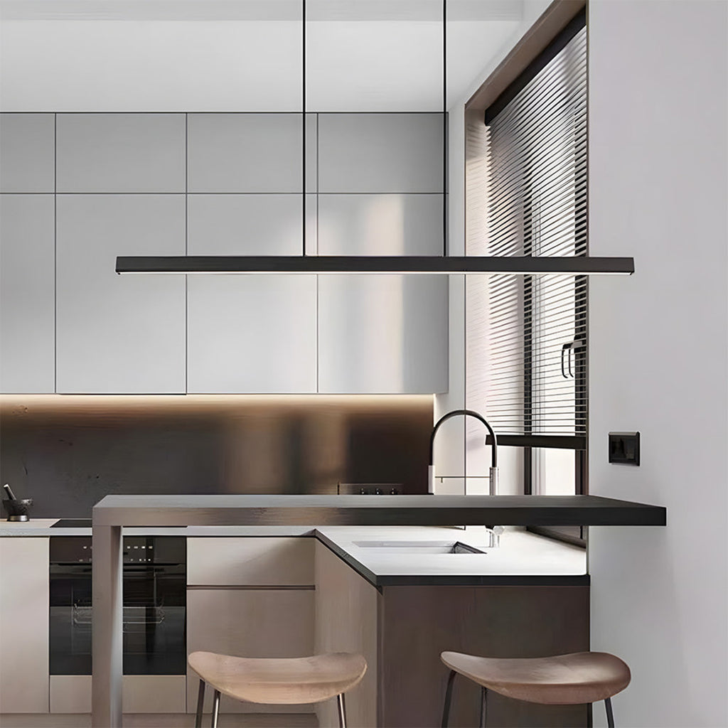 Linear LED Pendant Lamp – Minimalist Functional Design For Dining And Workspaces