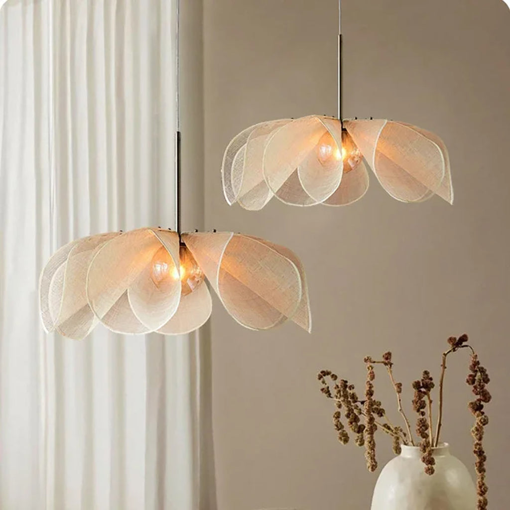 Fabric Pendant Lamp – Vintage Inspired Classic Shade Design