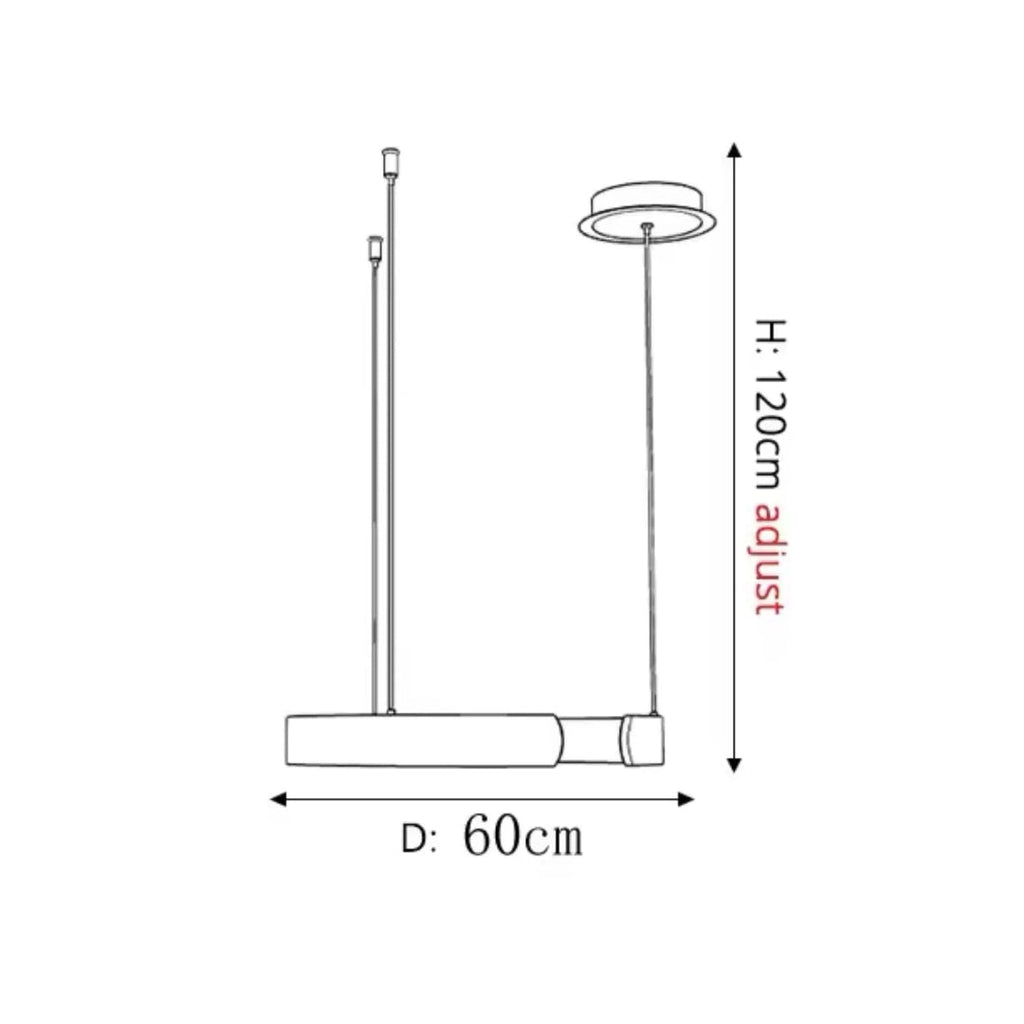 Circular LED Metal Pendant Light