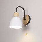 Nordic Wooden Dome Wall Lamp