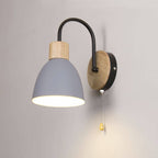 Nordic Wooden Dome Wall Lamp