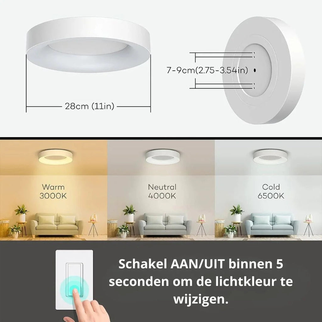 Minimalist Round Acrylic Ceiling Light