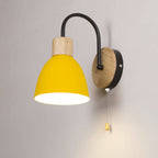 Nordic Wooden Dome Wall Lamp