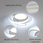 Contemporary Double Ring Ceiling Light