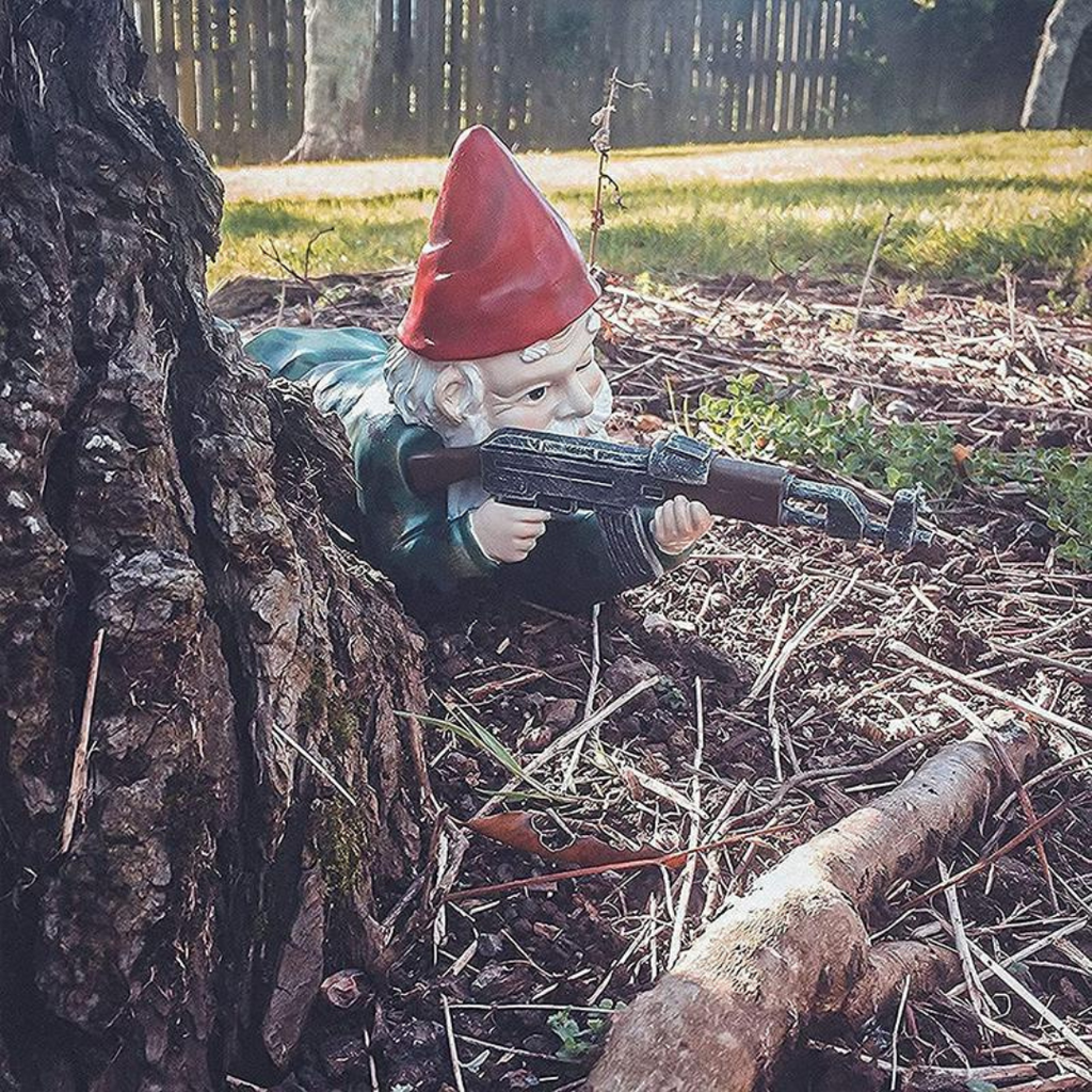 Military Garden Gnome