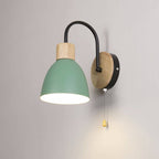 Nordic Wooden Dome Wall Lamp