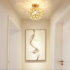 Luxury Glass Flower Ceiling Lamp