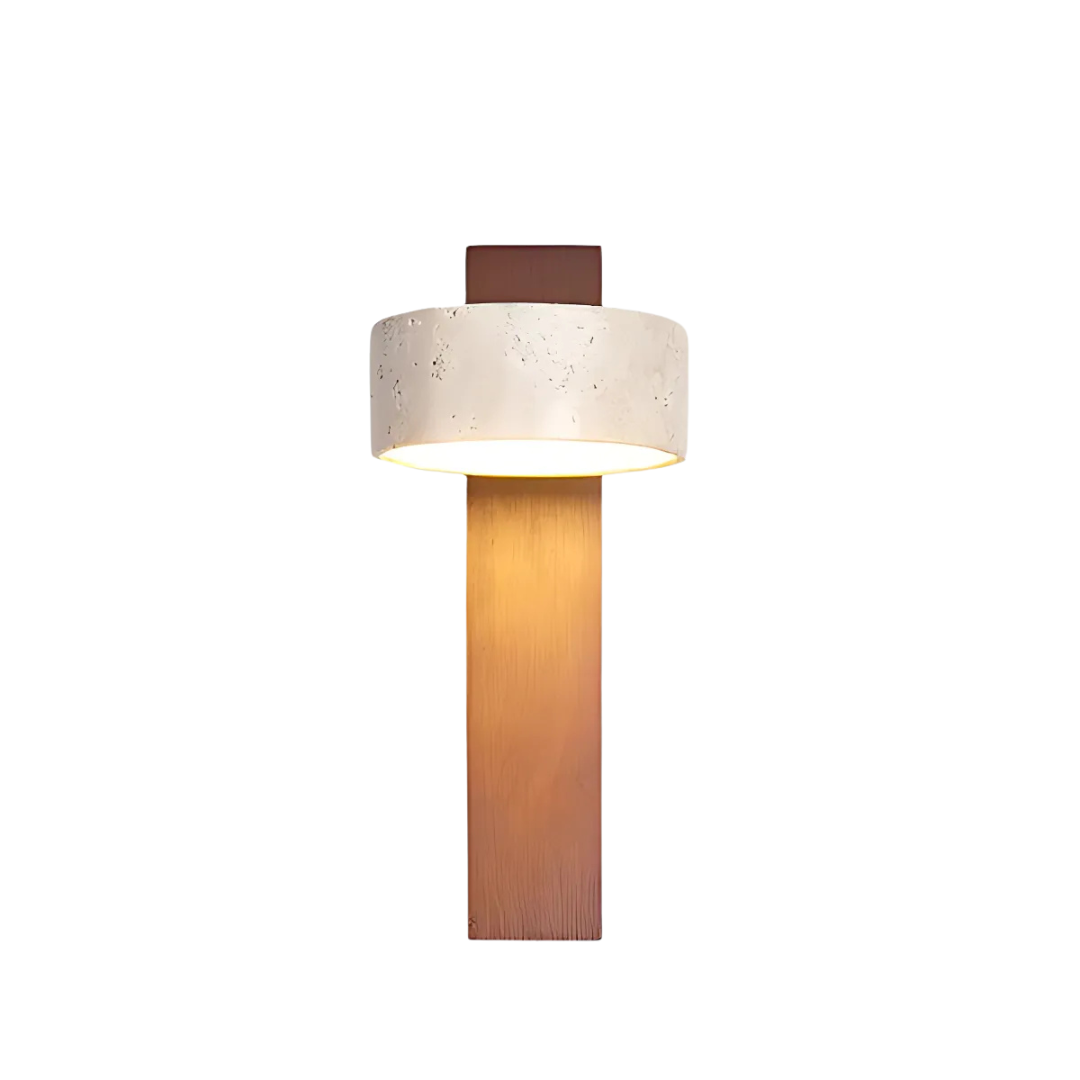 Wabi Sabi Travertine Indoor Wall Lamp