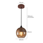 Scandinavian Glass Pendant Light