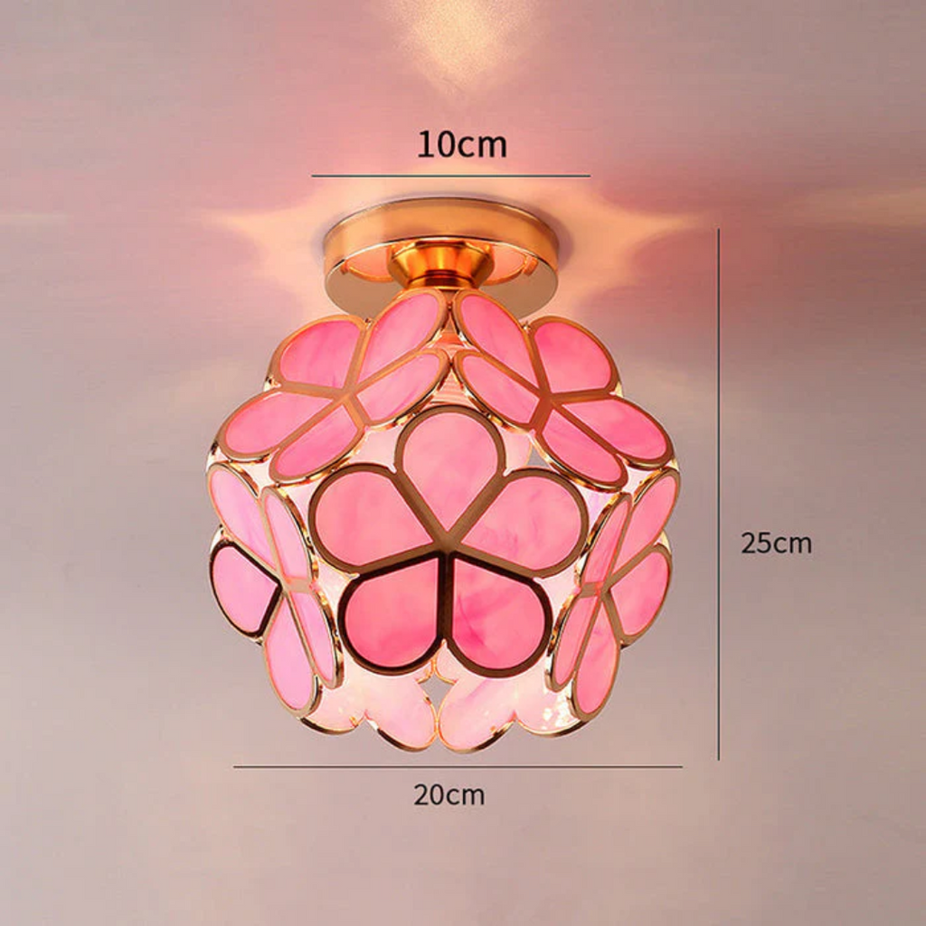 Luxury Glass Flower Ceiling Lamp