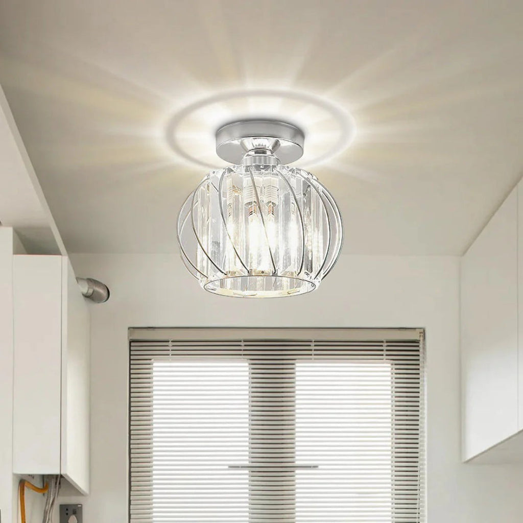 Vintage Crystal Ceiling Light
